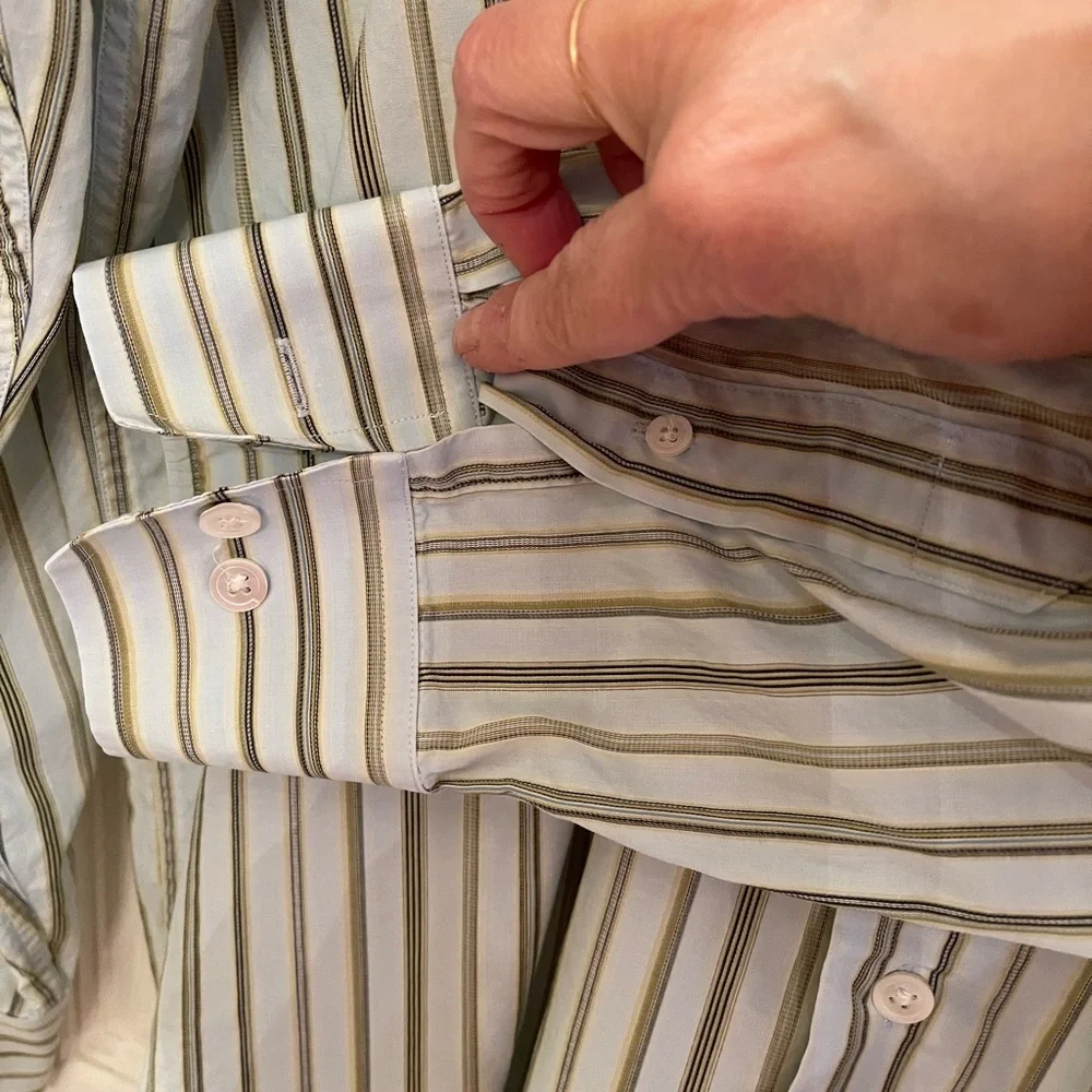 Banana Republic Men's‎ Striped Button Down Shirt Large 16–16.5
